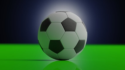 Naklejka premium soccer on the stadium. abstract football or soccer backgrounds