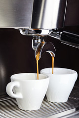 espresso coffee in a cup