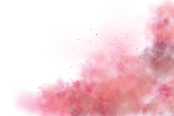 White vector green cloudiness ,fog or smoke on dark checkered background.Cloudy sky or smog over the city.Vector illustration.