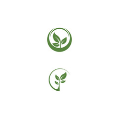 Green garden green leaf Logo Template