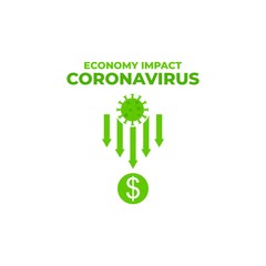 economy impact economy down and fall because coronavirus
