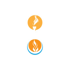 Torch  Logo Template vector symbol