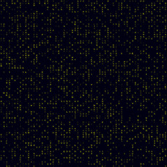 Abstract Technology Pattern. Yellow sparse alphabet seamless pattern. Modern background. Powerful vector illustration.