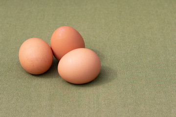 three eggs