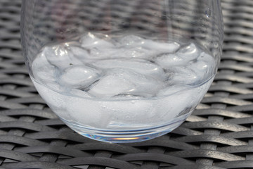melting ice in sun