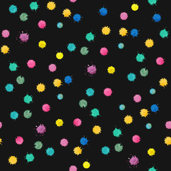 seamless pattern with watercolor blots 