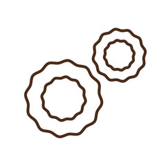 Line icon cells of body