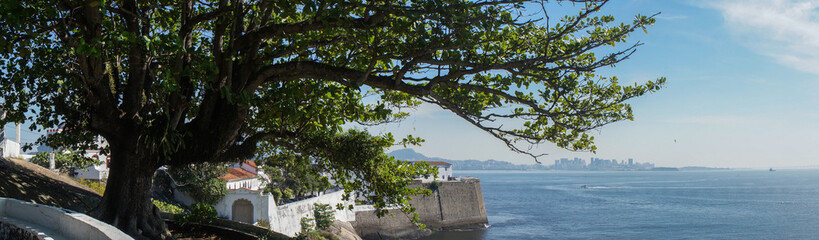 View of Guanabara Bay and Rio de Janeiro - Niteroi Bridge, Brazil
