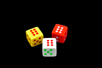  dice. Concept for business risk. chance good luck. 