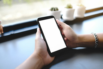 man using smartphone