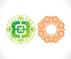 abstract artistic creative floral vector illustration