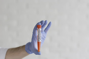 concept coronavirus 2019-ncov, virus in vitro biohazard test