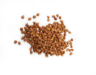 buckwheat isolated in white