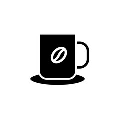 coffee mug icon vector design template