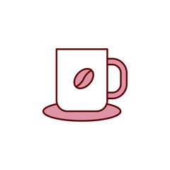 coffee mug icon vector design template