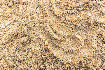Thap Sakae beach floor used for background. Prachuap Khiri Khan, Thailand