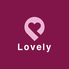 Love logo design vector template with Modern icon Concept style for app.