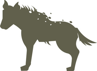 black horse vector illustration