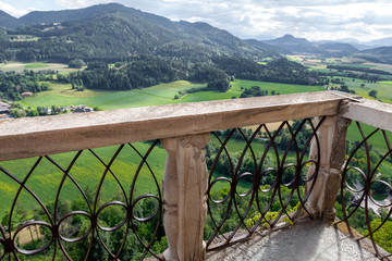 view of the Alps from the balcony, Austria