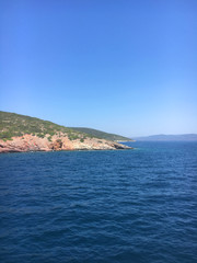 Fototapeta premium Cesme Boat Tour. 29 July 2019