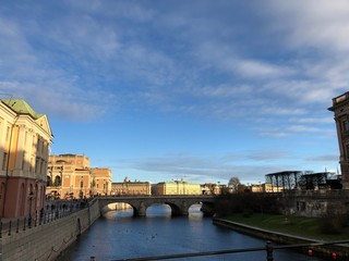 Naklejka premium bridge over the river Stocholm