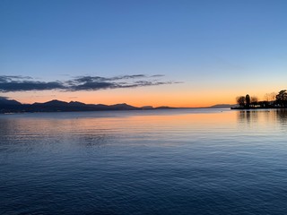 sunset in Lausanne