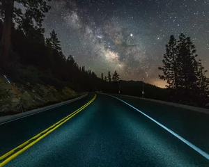 Foto op Aluminium road at night © Brian