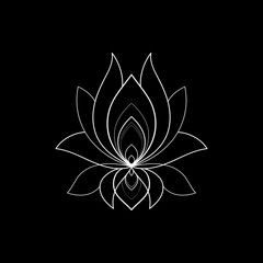 Ethnic Mandala ornaments on black background. Henna tattoo design. Vector illustration