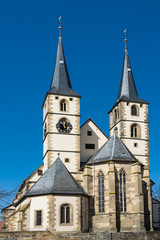 Fototapeta na wymiar Stadtkirche St_Marien n Bad Wimpfenn-Württemberg.
