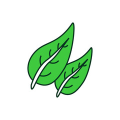 leaf icon vector design template