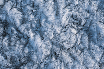 Obraz premium Spring snow with crystals melting in the sun.