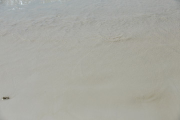 White and beautiful sand on sea beach