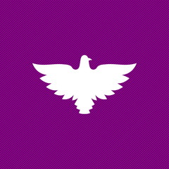 Dove, a symbol of peace and purity. The biblical symbol of the Holy Spirit.
