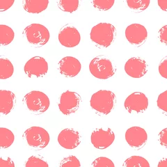 Papier Peint Lavable Polka dot Modèle sans couture en pointillé coloré. Texture du pinceau