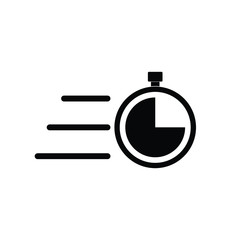 clock  - white vector icon Time speed icon vector logo