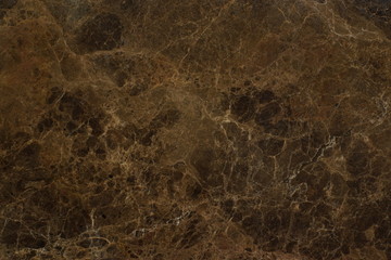Plakat The texture of natural brown marble with a beautiful pattern is called Emperador Dark