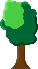 green tree vector illustration