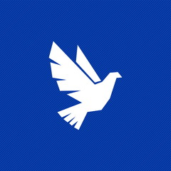 Dove, a symbol of peace and purity. The biblical symbol of the Holy Spirit.