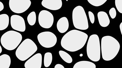 high resolution black and white cellular background abstract design , 3d illustration