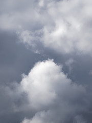 Fototapeta na wymiar Storm clouds time lapse. Layered clouds. Dramatic sky.