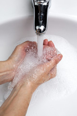 Coronavirus prevention hand washing