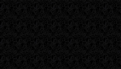 Vector abstract seamless scribble background. Fantasy modern colorful tangled pattern. Vibrant art chaos backdrop. Digital tortuous design. Creative tangled composition.