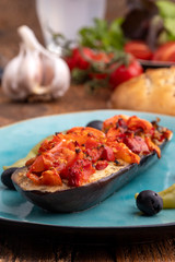 turkish karniyarik a stuffed aubergine