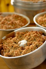 Bolo de banana, aveia e mel