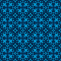 Electronic Board shining on the deep blue infinite background. High-tech pattern texture modern design. Vector illustration EPS 10.