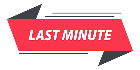 last minute bannière