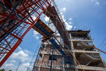 The new mansions or big and tall building are being constructing in wide open spaces