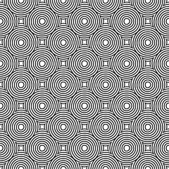 Fotobehang Cirkels Geschetst cirkels patroon ontwerp