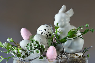 Zając, Wielkanoc, stroik., ozdoba, tradycja, święconka,