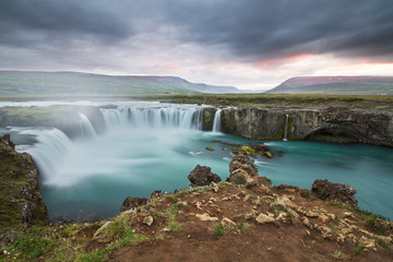 Naklejka premium Goðafoss waterfall in Iceland
